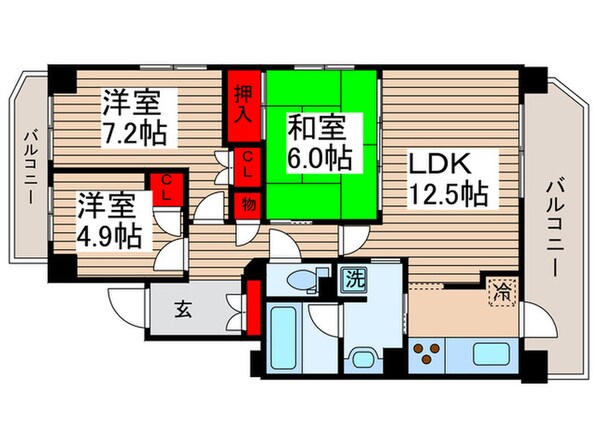 ﾌｨｵ-ﾚ深川の物件間取画像